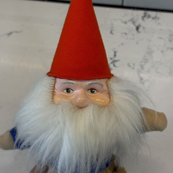 Vintage 1978 Knickerbocker Gnome Plush 8" Rubber Head Elf Christmas 70s - Picture 4 of 15